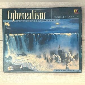Cyberealism The Lost Worlds Of Chayan Khoï New York Falls 500 Piece Puzzle